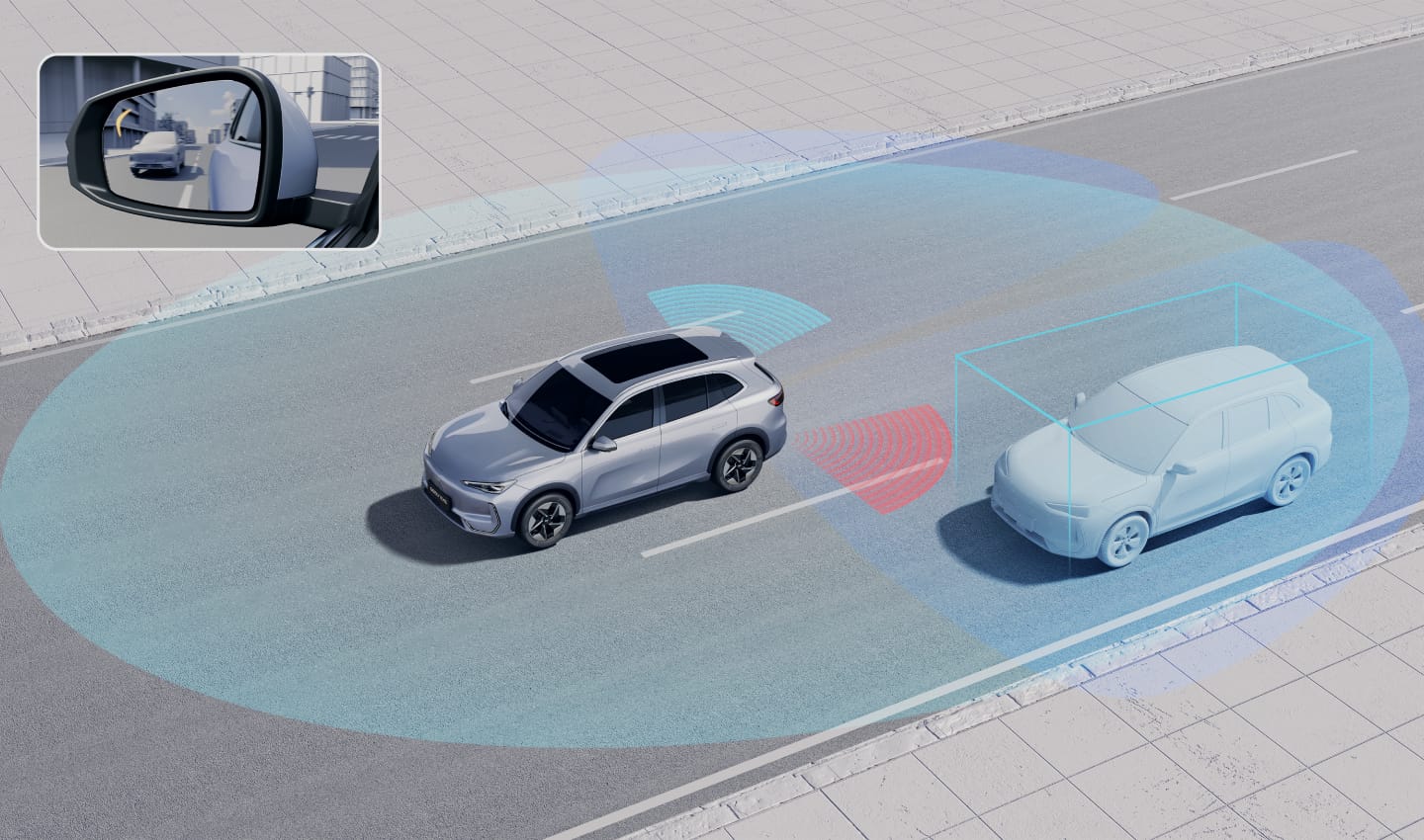BLIND SPOT DETECTION (BSD)
Actively monitors your vehicle’s blind spots and alerts you to vehicles you might not see. With real-time warnings, BSD helps prevent potential collisions, offering added security during lane changes and merging.