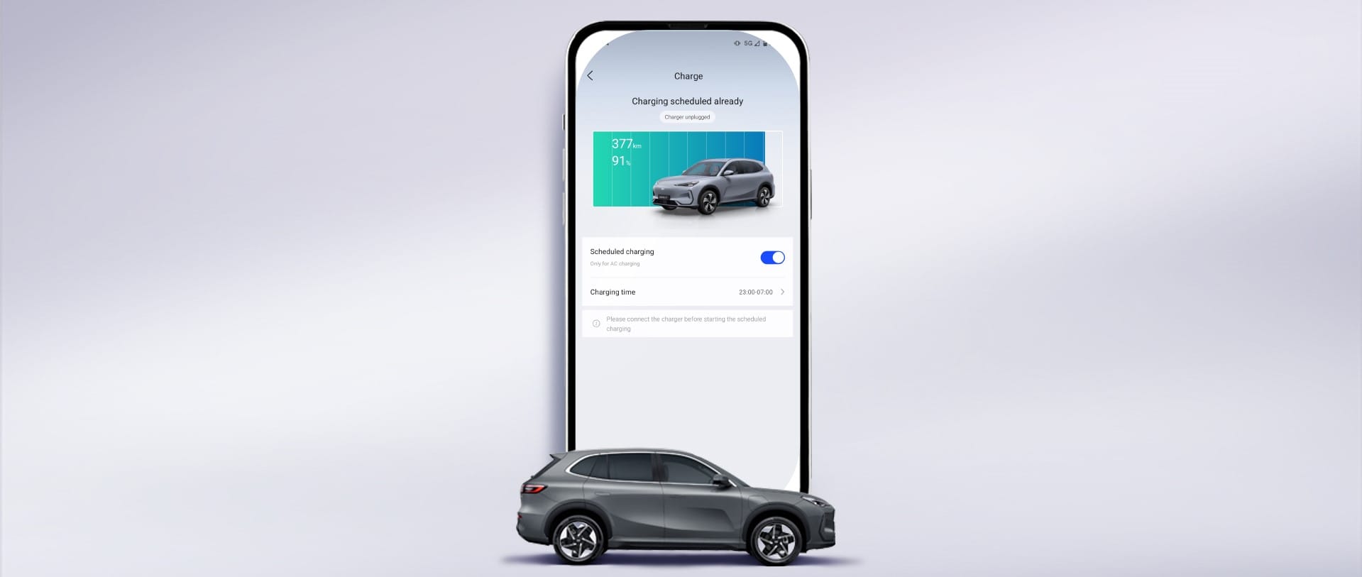 EX5 app - Always charged - No text